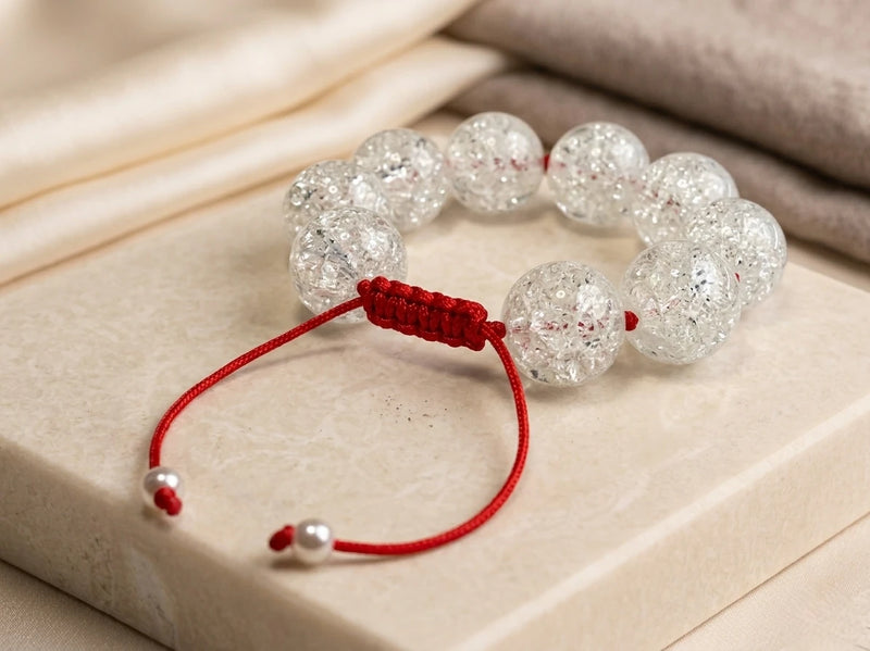 Crystal Tide Red Bileklik