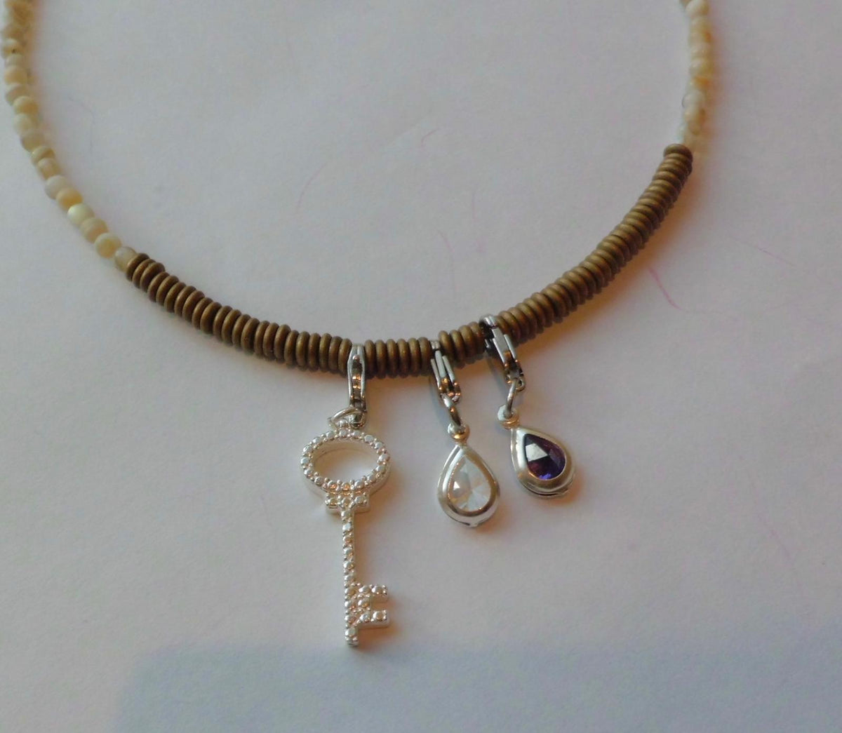 Petite Gems Charm - Olive